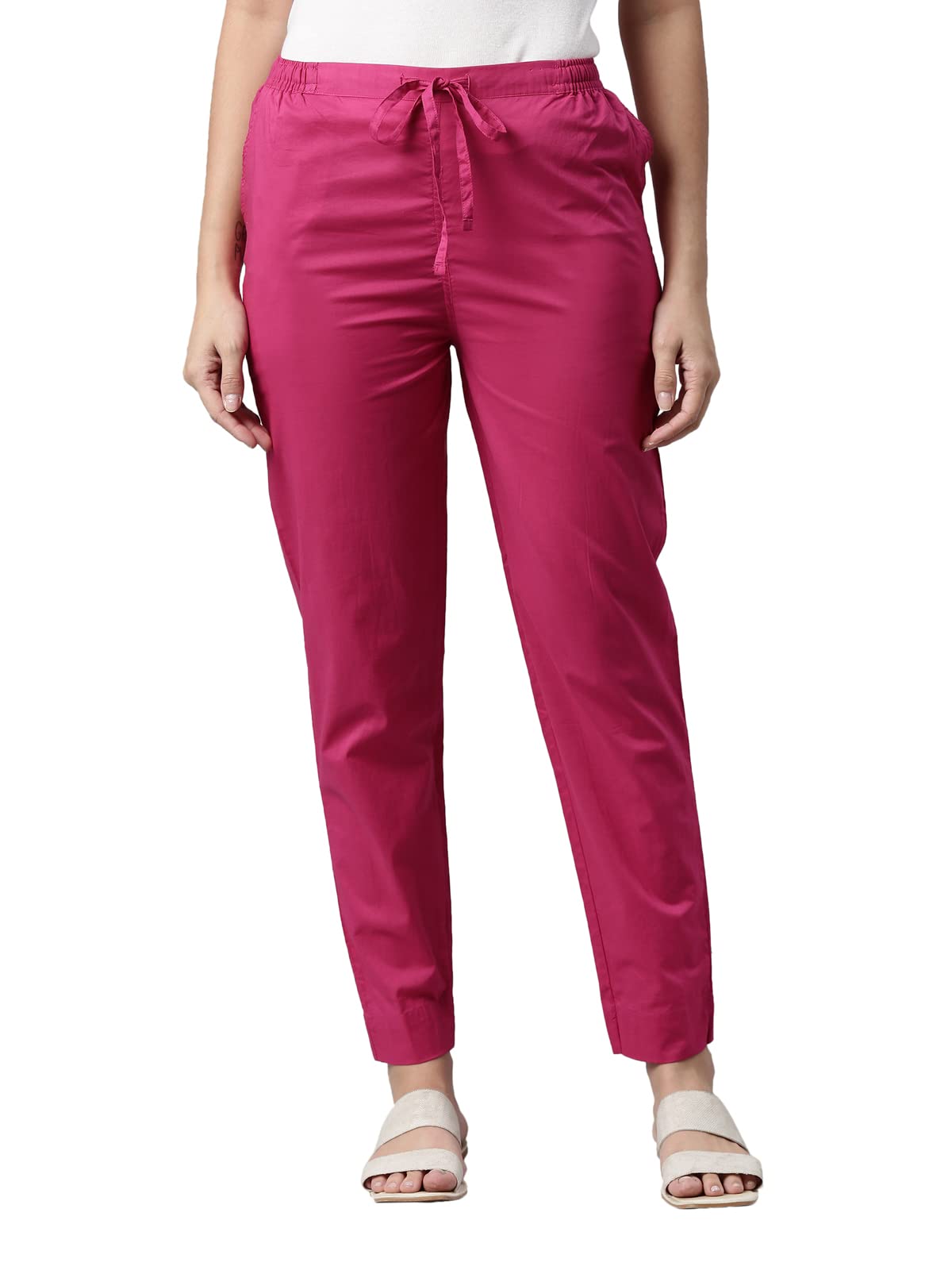 go colors Women's Tapered Fit Cotton Pants-picture-38