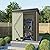 Flamaker Storage Shed Waterproof Metal Garden Shed with Lockable Door Utility Tool Shed Outdoor Storage for Backyard, Patio and Lawn (5 x 3 FT)