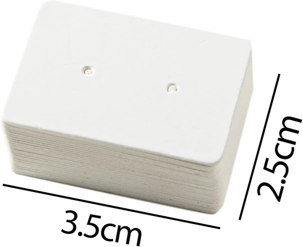 Earring Cards 1000Pcs Earring Display Holder Cards Earring Packaging for Jewelry Display Cardboard Blank Cards Packaging Supplies for Gift Packaging(White)