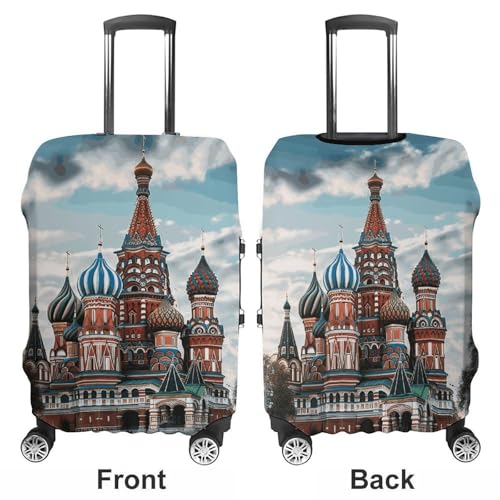 Travel Luggage Cover Washable Suitcase Cover St Basil Cathedral Red Square Fashion Suitcase Protector Carry On Luggage Covers Protector Suitcase Fits 19"-32" Luggage3
