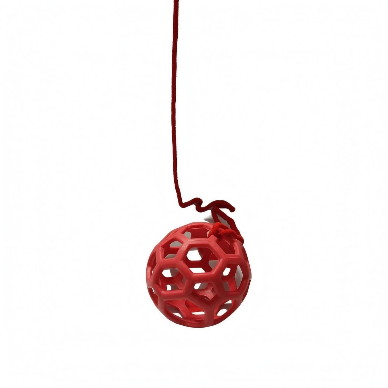 Hollow Horse Treat Ball Spherical Lattice Treat Ball for Stable, Red-image-23