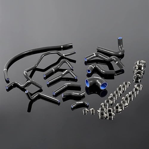 G-PLUS Kit de mangueras de respiración de refrigerante auxiliar de silicona negra compatible con MX5 MK1 1.6 1989 1990 1991 1992 1993 1994 1995 1996