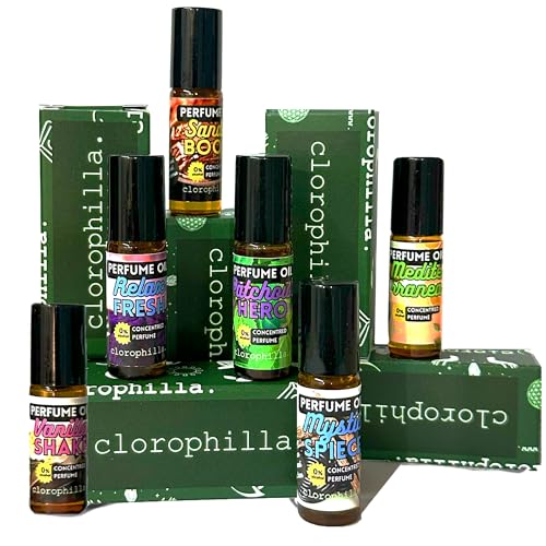 Perfume   Formato Aceite | Roll On Aceites Esenciales | Kit 6 Fragrancias   Intensa   Duradera   Sin Alcohol | Para Pieles Sensibles | Práctico para Llevar a Cualquier Parte | Esencia Natural