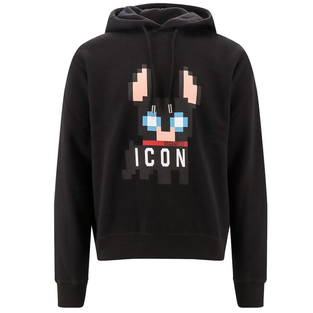 [ディースクエアード] パーカー プルオーバーパーカー メンズ ICON CIRO COOL HOODIE S79GU0105 S25516 (カラー：ブラック)(サイズ：M) [並行輸入品]