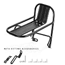 Bae Blues Bicycle Front Cargo Rack, Universal Mounting Pannier, Bike Luggage Carrier Kit - Black gallery image
