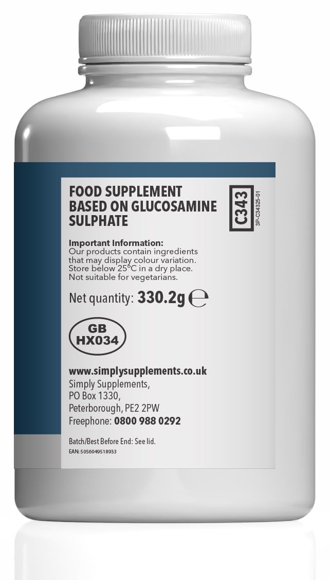 Glucosamine Sulphate 2KCL 1500mg | Supports Active Lifestyles | Marine Sourced | 180 Tablets = 6 Months' Supply | Manufactured in The UK in Accordance with GMP Standards