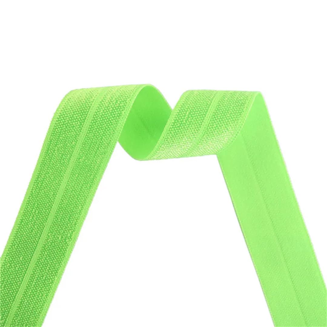 nylon suave goma cintura, Banda elástica de satén de licra, brillante, plegable, de 50 yardas, 3/4", 20 mm, for el pelo, diadema, adorno for costura de vestidos