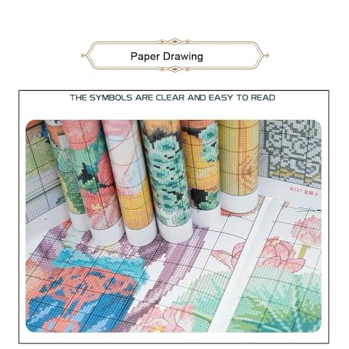 Image of Stitchhaven 14CT Cute Animal Counted Cross Stitch Kit for Beginners, Unprinted Complete DIY Embroidery Set with Pattern & Tools, Premium Aida Cloth & Threads (Cast covetous Eyes on)