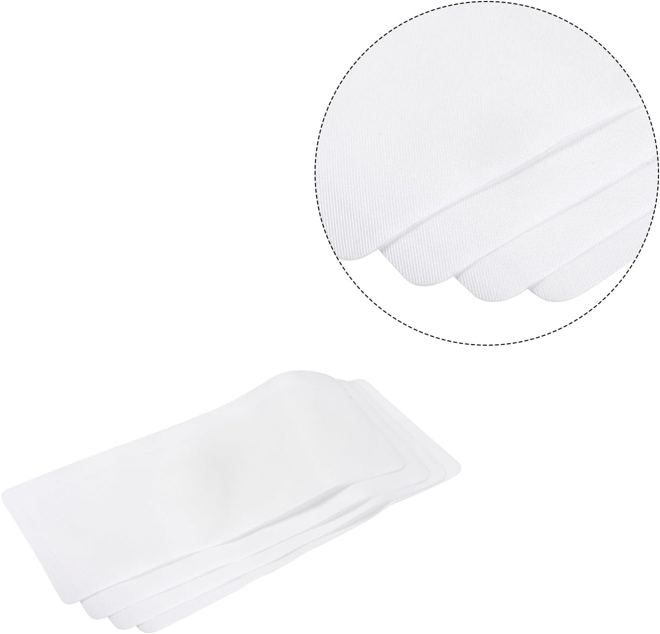 Jean Patches Iron On Inside Thigh 30Pcs Patches for Clothing Repair Fabric Iron-On Mending White(Brown)