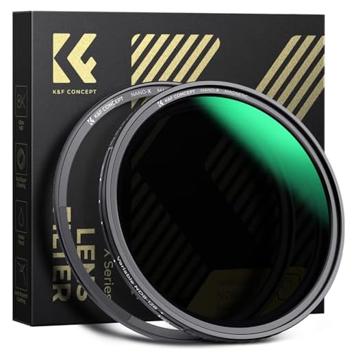 K&F CONCEPT ND Filter 77mm Magnetischer Variabler Graufilter ND8-128 (3-7 Stop) Neutral Graufilter mit Magnetischer Objektivadapter, Nano-Xcel