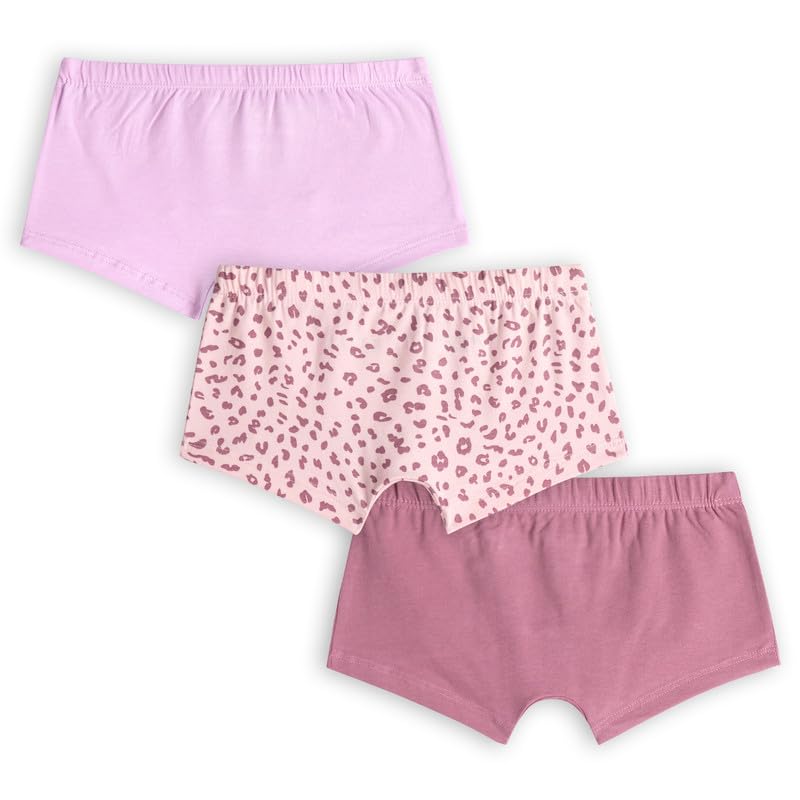 Image of Real Basics Girls Cotton Boxer Boyshorts Panties Underwear for Kids (Multicolor) Pack of 3