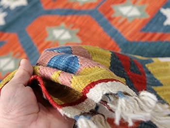 値下げ！カイセリキリム ラグ オールド ハンドメイド Amazon | キリム ラグ 手織りのウール100％カイセリキリム