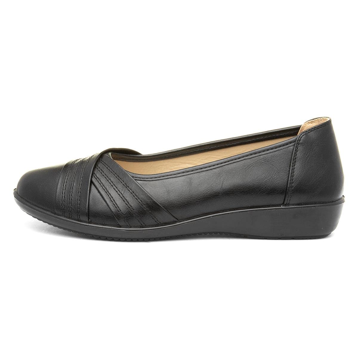 Softlites Womens Black Casual Pump