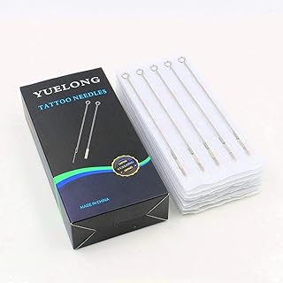 Tattoo Needles - Yuelong 50PCS Professional Disposable Sterilized Tattoo Needles 5RL Round Liner Used For Tattoo Machine Tattoo Kit Tattoo Supplies (1005RL)