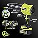 Uinnate Leaf Blower Cordless with 2 Battery and Charger, Electric Blowers for Lawn Care & Garden, 21V 4000mAh Battery Powered Leave Blowers, Lightweight Handheld Blower for Patio, Car, Dust, Driveway