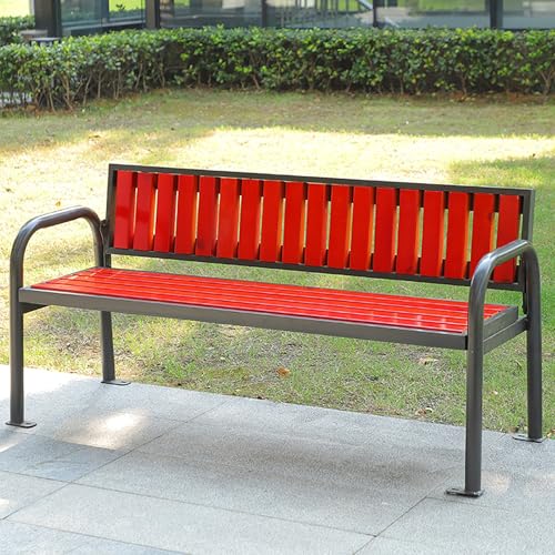 Banc de jardin d'extérieur résistant intempéries siège patio porche pelouse