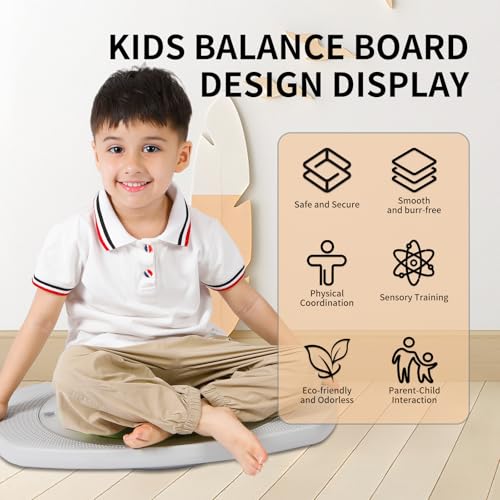 Image of Balance Board for Kids, Toddler Balance Board Maze | Wobble Board with 6 Colored Balls,3 Replacement Labyrinth Boards, Balancing Board Physical Therapy for Sensory Training