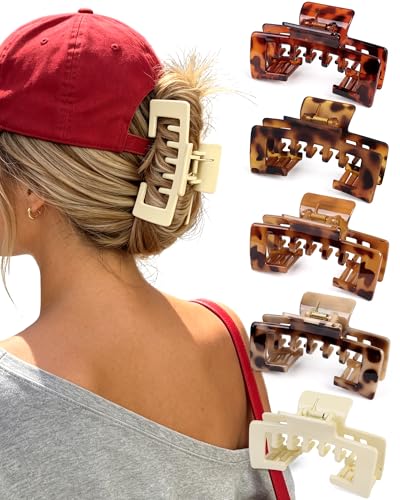 Set de 5 Pinzas Grandes para Sombrero Color Carey miniatura 1
