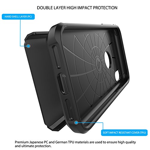 Luvvitt Iphone Xs/X Case, Ultra Armor Case With Dual Layer Heavy Duty Protection And Air Bounce Technology For Iphone Xs/X (2017-2018) - Black #TOP1