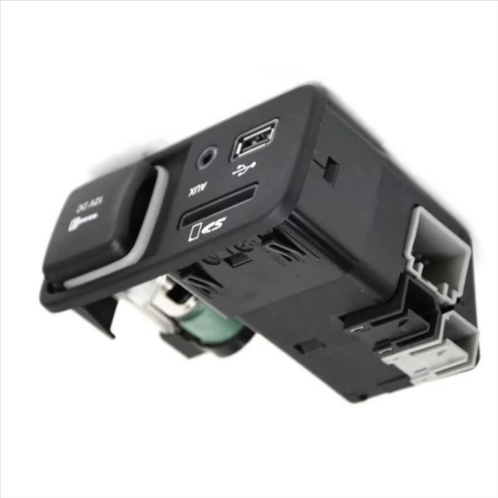 Connettore Presa USB Compatibile con Jeep Cherokee 68146071AC Interfaccia Console Centrale Supporto Presa USB Adattatore USB con Coperchio Porta Scheda SD
