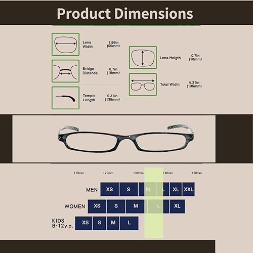 Miniatura 6 de MIYUI JAPAN Paquete de 2 lentes de lectura delgados con bloqueo de luz azul, lectores de tubo pequeño, lentes de lectura portátiles ligeros para
