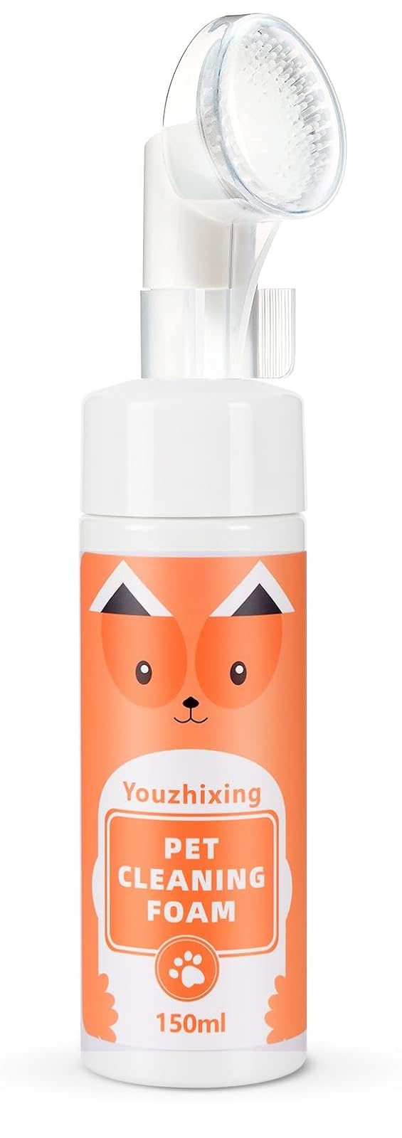 Youzhixing Limpiador de Patas para Perros y Gatos - Espuma de Limpieza sin Enjuague con Cepillo de Silicona
