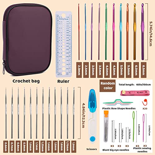 NAMOON Crochet Hook Set, Crochet Hooks Ergonomic with Storage Case - Image 2