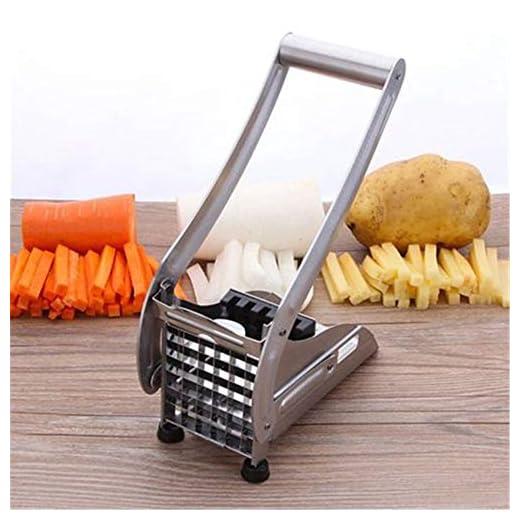 XUWANG Potato Slicer Dicer Stainless Steel French Fry Cutter Chopper Vegetable ,2 Blades