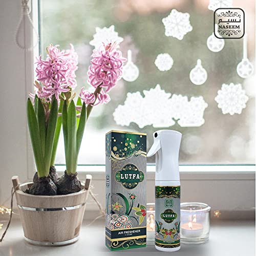 Naseem Lutfa Air Freshener With Composition Of Fresh Rose Amber Musk | Room Spray | Odor Eliminator | Bedroom Air Fresheners | Alcohol Free | Office Air Freshener | Luxury Home Fragrance 10.14 Fl Oz #TOP1