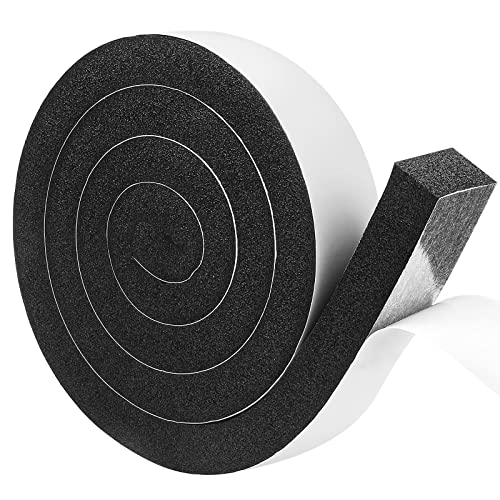 YIJUHOU Weather Stripping Door Seal Window Air Conditoner Insulation Foam Seal Tape Black Open Cell...
