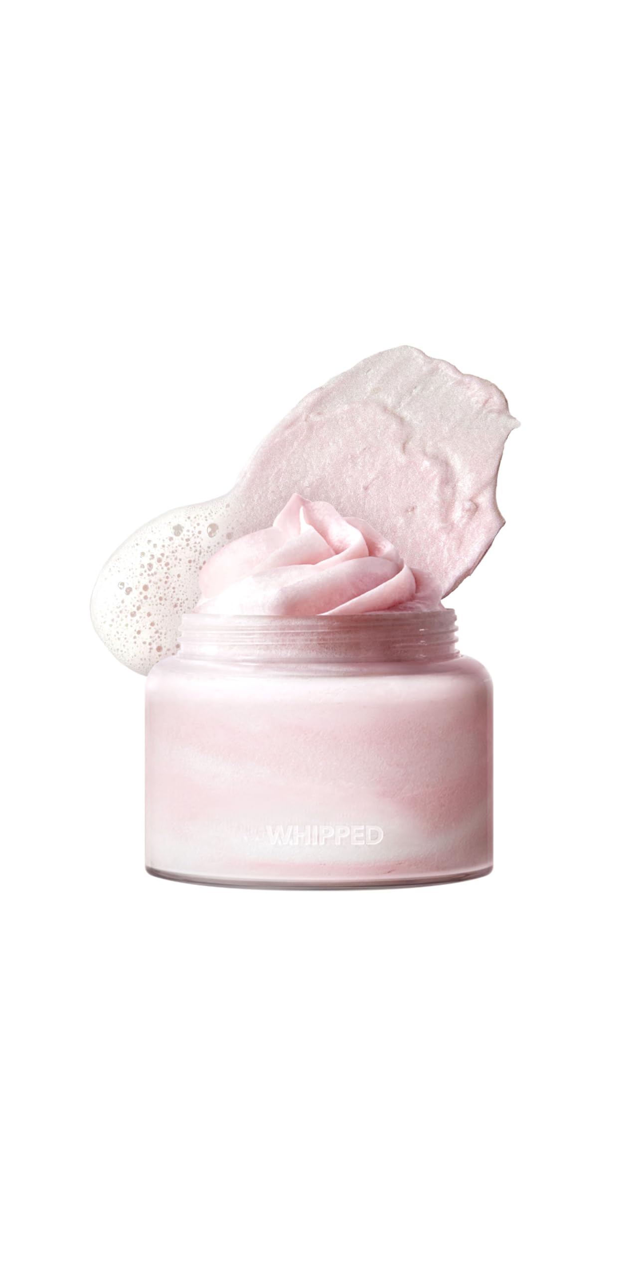 WHIPPED Cream Facial Cleanser Ddalva - Strawberry & Vanilla bean Face Wash - For Dry Dull Skin, Radiant Glow - Moisturizing Cleanser, Niacinamide, Hyaluronic Acid, Vegan Korean Skincare, 2.8 oz