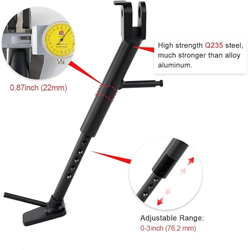 Miniatura 2 de Xitomer Soporte lateral ajustable para motocicleta de 0 a 3 pulgadas para V-STROM 1000 DL1000 2014-2019  V-STROM 1050 DL1050 2020 2021 2022 2023 con