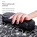 Nail Table- SUNCOO Portable Folding Station Desk Movable Tech Table for Home Spa Beauty Salon with Wrist Cushion, Drawer, 4 Lockable Wheels, Carrying Bag 35.4