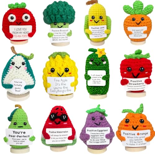 Crochet vegetables & Fruits Positive Crochet Animals Potato Cheer Up Gifts