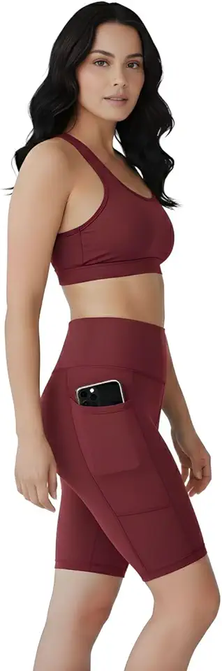 Bermuda Fitness Feminina Com Bolsos Laterais Para Celular