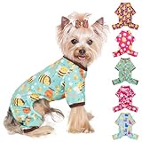 Dog Pajamas Small Sized Boy Girl, Cotton Stretchable Pet Clothes Jammies Puppy Outfits for Dogs Female Male, Spring Summer Doggie Doggy Pjs (Bee, XS) -  Yikeyo