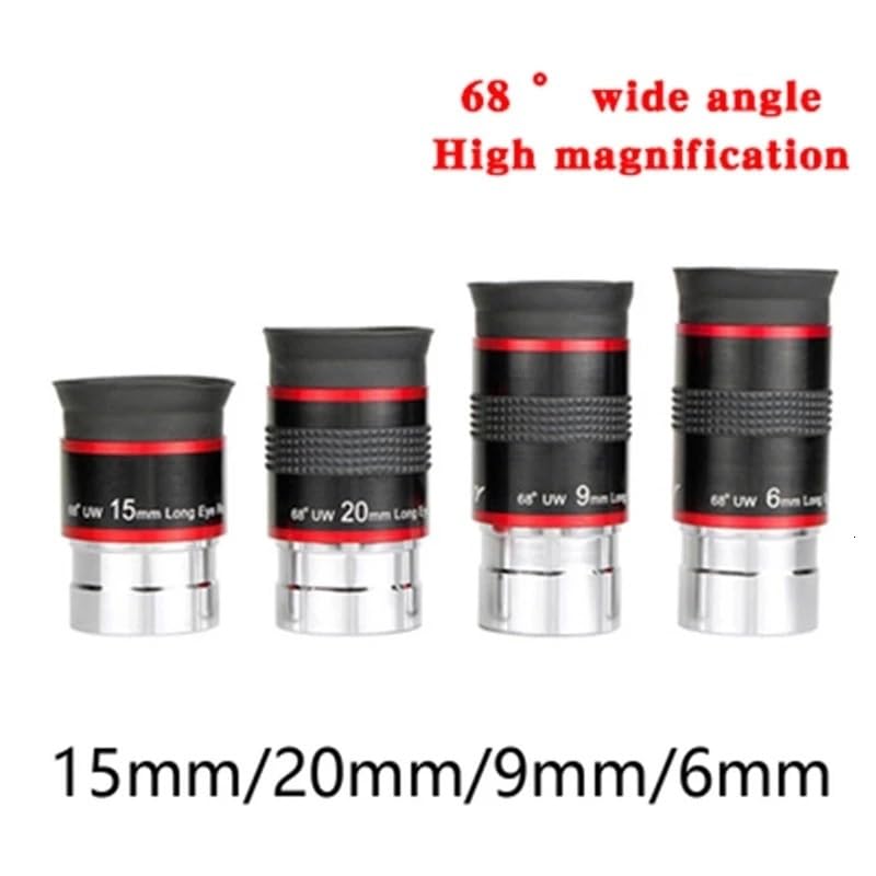 Ocular de 9mm para telescopio de 1,25 pulgadas y gran angular de 68 grados 3
