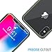 FlexGear iPhone X XS Front and Back Glass Screen Protectors, HD Clear, Tempered, Compatible w iPhone X/XS (2-Pack)