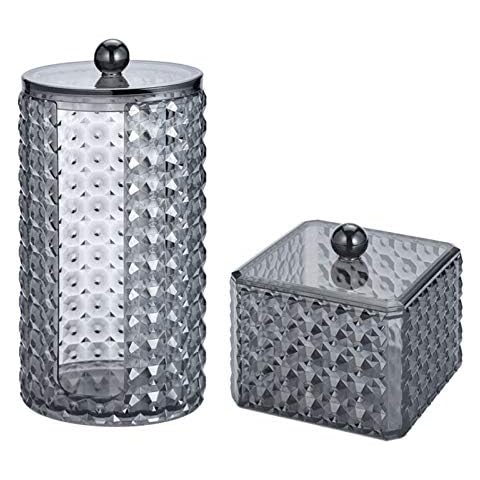 TSLBW - Juego de 2 almohadillas de algodón acrílico para maquillaje y organizador de baño Cover