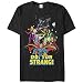 Marvel Men's Doctor Strange Classic Comic Scene Black T-Shirt