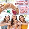 Kenning 24 Set Friendship Bracelet Making Kits Glow in The Dark Letter Beads DIY Jewelry Supplies Colorful Various Beads Set Personalized Bracelet for Wedding Birthday Gift Craft Wrapped #5
