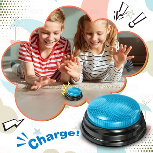 Image of Wembley Buzzer for Games Project Quiz with Punch Sound & Lights Battery Operated Portable Compact Non-Toxic Safe Answer Buzzer for Kids Adults Teacher - Pack of 1
