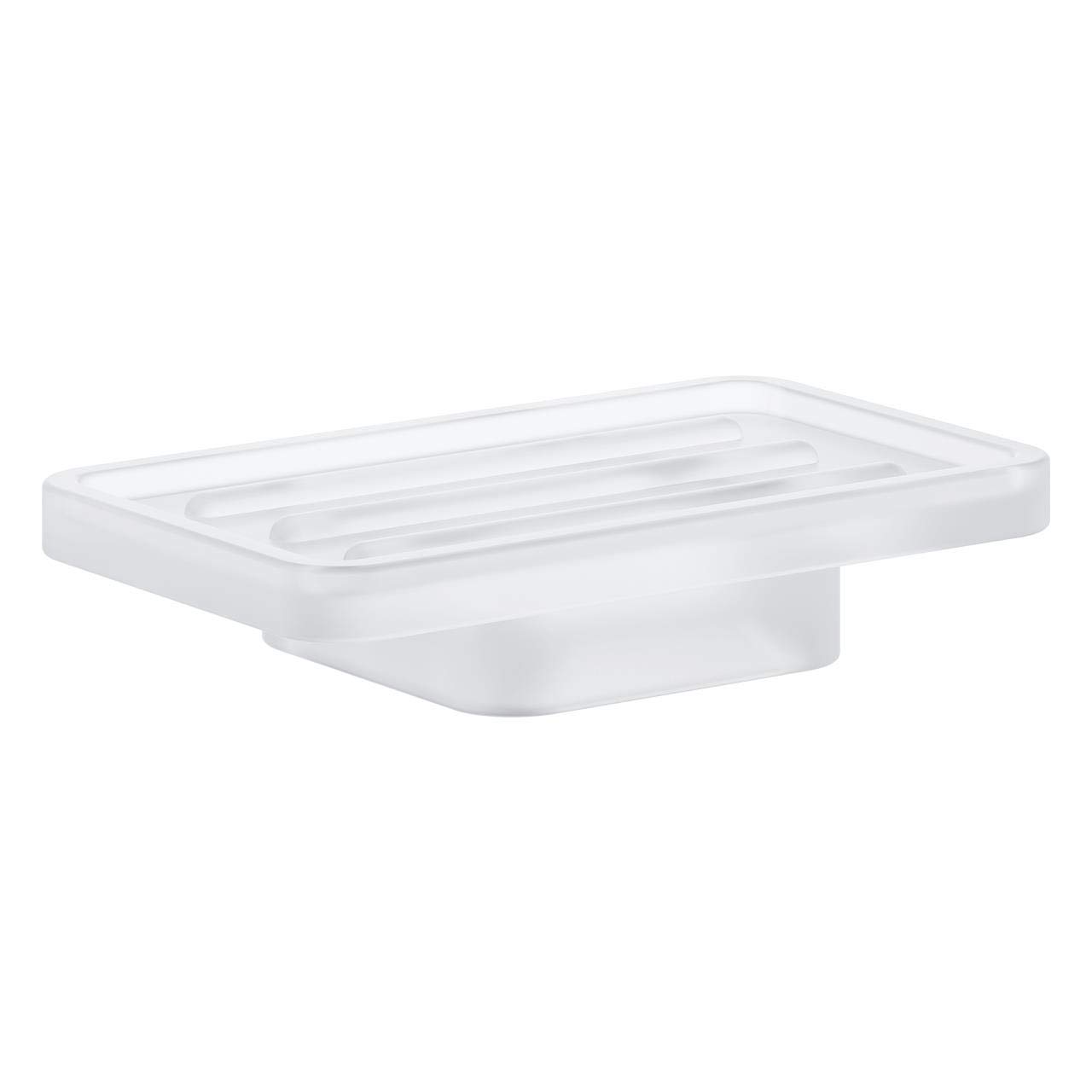 Grohe White Selection Cube Soap Dish - Satin