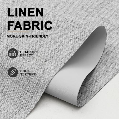 Image of Story@Home 100% Blackout Roller Blinds for Windows W 4 ft x H 7 ft | Window Blinds with UV Protection & Thermal Insulated Fabric | Privacy Window Shades for Home & Office - Light Grey