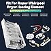 Heating Element fit for Roper Whirlpool Dryer RED4516FW0-279838 W10724237 2406028 Heating Element fit for Roper Dryer Heating Element RED4640YQ0 RED4440VQ1 REX4634KQ1 RED4440SQ0 RED4340SQ1 prime&swift