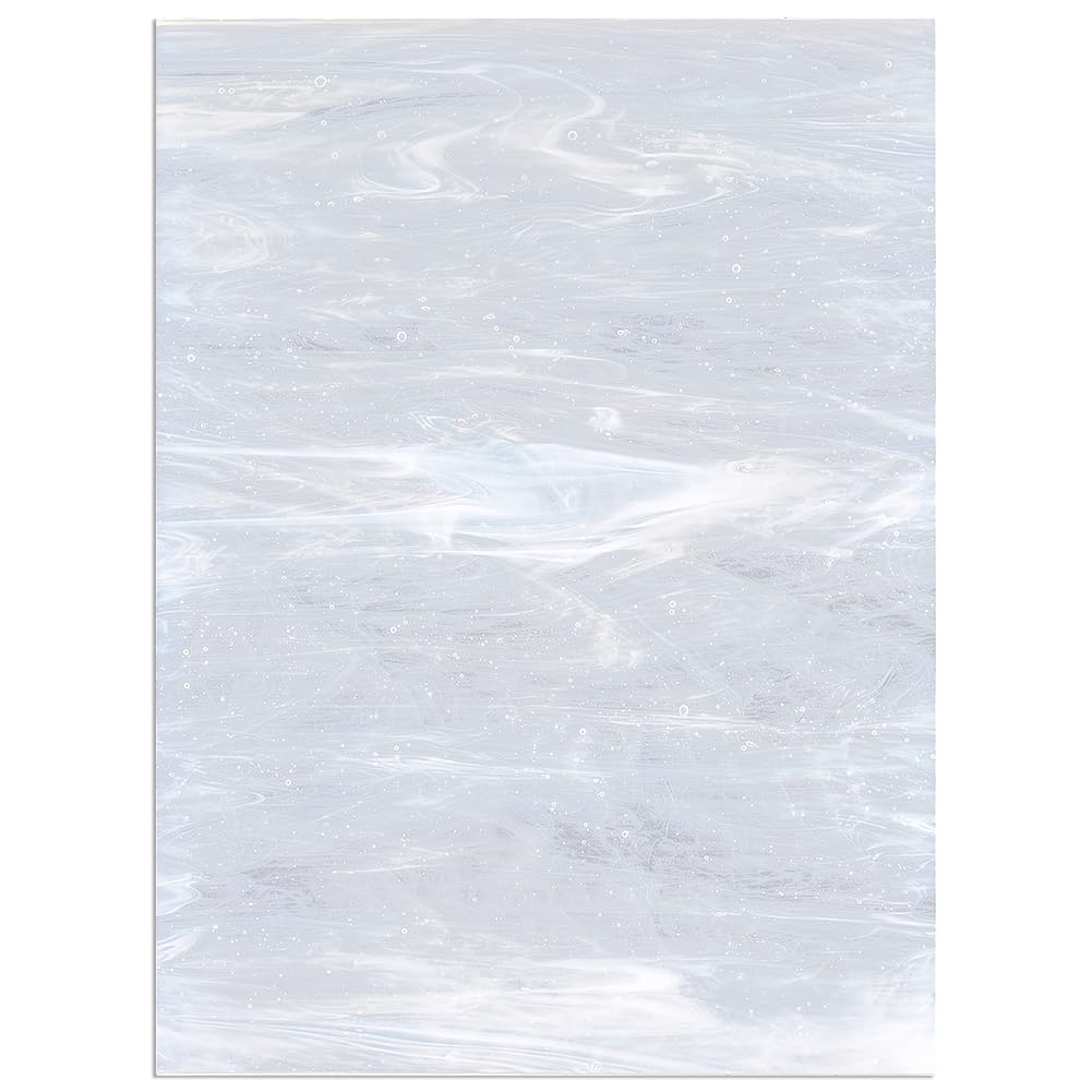 149x200mm WhiteSmoke Glass Sheet Colored Glass Pieces 3mm Thick Black Large Mosaic Glass Tiles Cathedral Glass Mosaic Tiles Colored Glass Sheet for Crafts Art Supplies Home Decor