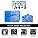 Grizzly Tarps by B-Air 8' x 10' Large Multi-Purpose Waterproof Heavy Duty Poly Tarp with Grommets Every 36