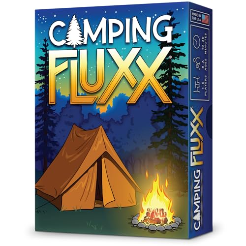Looney Labs | Camping Fluxx | Card Game | Ages 8+ | 1-6 Players | 10-30 Minutes Playing Time