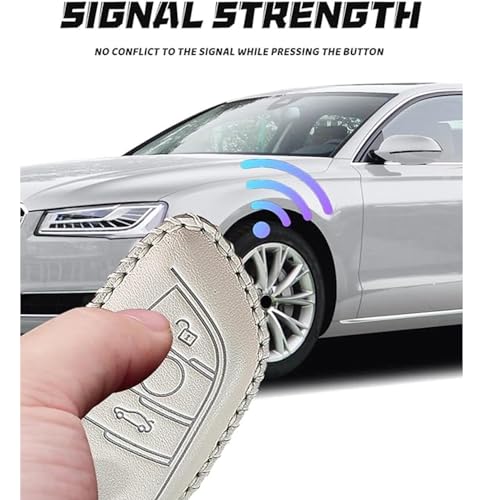Coque de clé en cuir pour BMW rose idée cadeau chic pour conductrice - 3