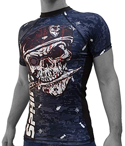 G5 HT SPORT Rashguard Sphinx Skull (M, Blu)